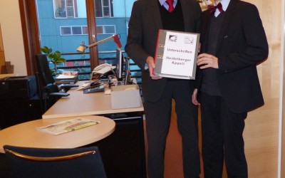 Lothar Binding übergab 1400 Unterschriften an Prof. Dr. Karl Lauterbach