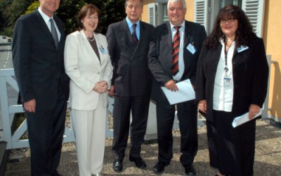 Bundesminister Wolfgang Clement besucht die SAS GmbH in Heidelberg