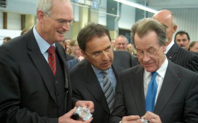 Binding und Müntefering bei ABB-Heidelberg